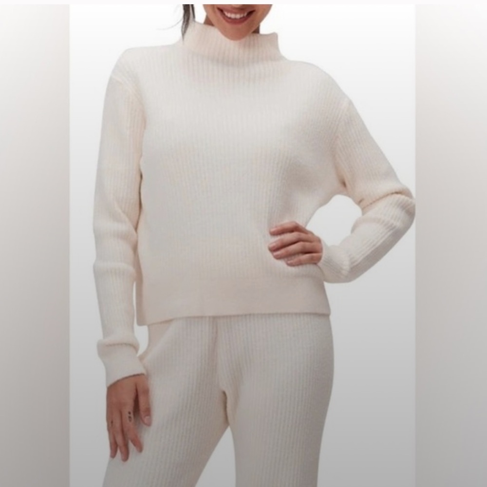 Spiritual Gangster Funnel Neck Chenille Sweater